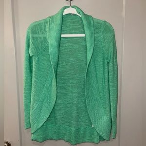 Lilly Pulitzer Green Loose Knit Cardigan